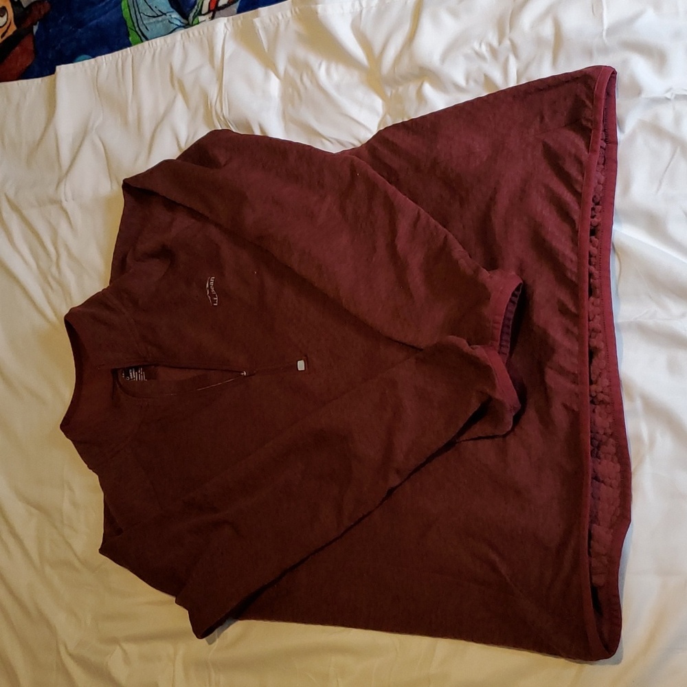 Women's Adventure Grid Fleece Quarter-Zip Pullover ll bean medium